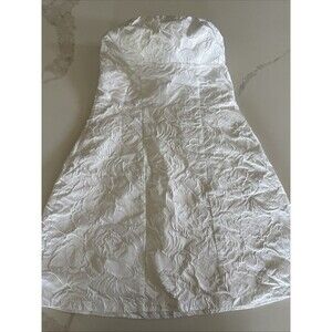 Princess Polly white strapless mini dress Size 0